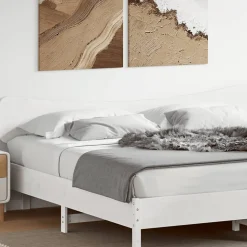 Tête de lit blanc 200 cm bois massif de pin vidaXL