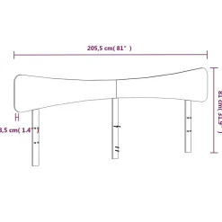 Tête de lit blanc 200 cm bois massif de pin vidaXL