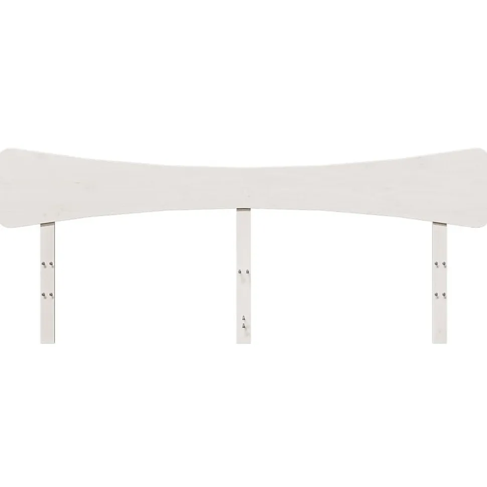 Tête de lit blanc 200 cm bois massif de pin vidaXL
