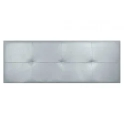 Tête de lit Cala en similicuir argenté 160