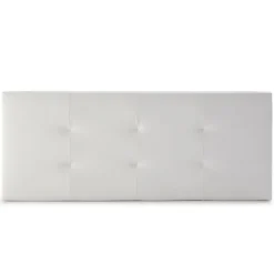 Tête de lit Carla 160x60 cm Blanc, rembourrée de Mousse