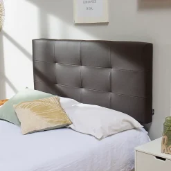 Tête de lit Carla 160x60 cm Chocolat, rembourrée de Mousse