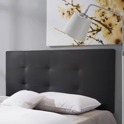 Tête de lit Carla 150x60 cm Noir, rembourrée de Mousse