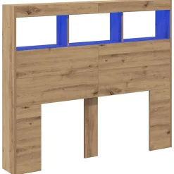 Tête de lit Chêne artisanal 120 x 17 x 102 cm Bois d'ingénierie vidaXL