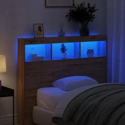 Tête de lit Chêne artisanal 120 x 17 x 102 cm Bois d'ingénierie vidaXL