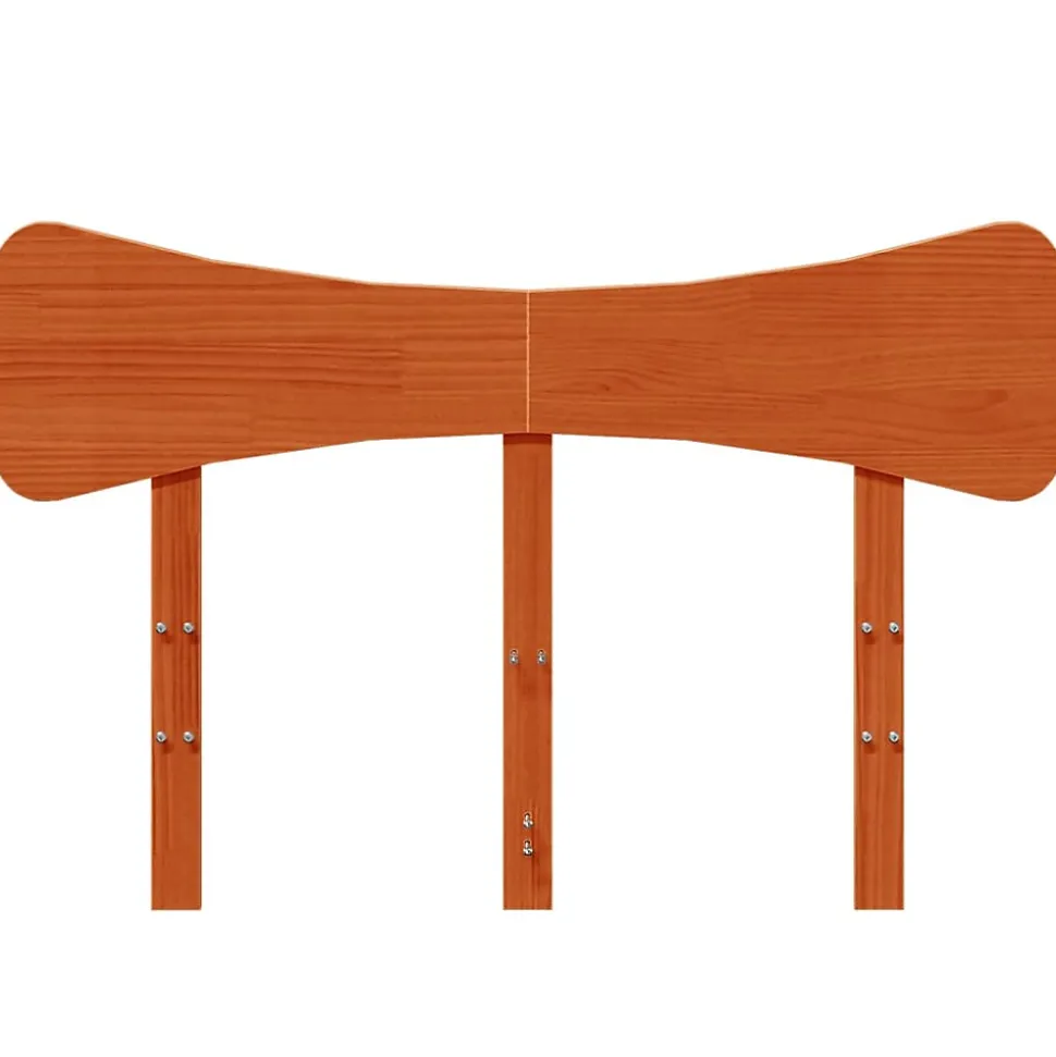 Tête de lit cire marron 120 cm bois massif de pin vidaXL