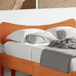 Tête de lit cire marron 120 cm bois massif de pin vidaXL