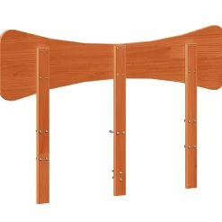 Tête de lit cire marron 120 cm bois massif de pin vidaXL