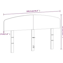 Tête de lit cire marron 150 cm bois massif de pin vidaXL