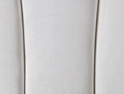 Tête de lit coquillage - 140 cm - Velours - Blanc - MOANA