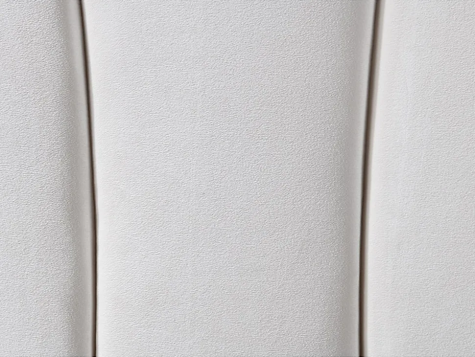 Tête de lit coquillage - 140 cm - Velours - Blanc - MOANA