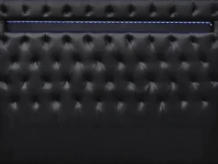 Tête de lit "Déco" LED - 149 cm - Noir