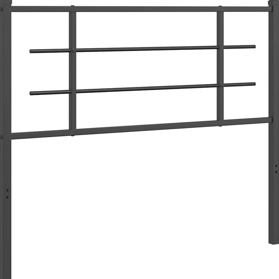 Tête de lit de remplacement métal noir 107 cm vidaXL
