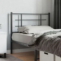 Tête de lit de remplacement métal noir 107 cm vidaXL