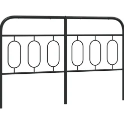 Tête de lit de remplacement métal noir 150 cm vidaXL