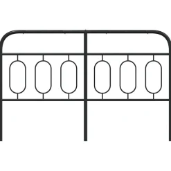 Tête de lit de remplacement métal noir 150 cm vidaXL