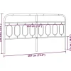 Tête de lit de remplacement métal noir 183 cm vidaXL