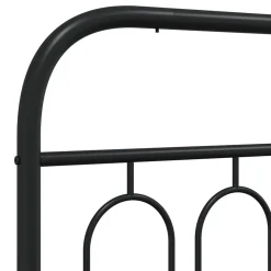 Tête de lit de remplacement métal noir 183 cm vidaXL