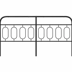 Tête de lit de remplacement métal noir 183 cm vidaXL