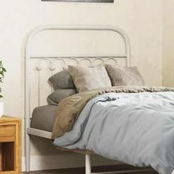 Tête de lit de remplacement métal blanc 75 cm vidaXL