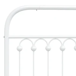 Tête de lit de remplacement métal blanc 75 cm vidaXL