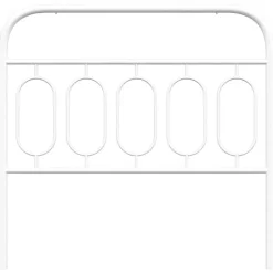 Tête de lit de remplacement métal blanc 100 cm vidaXL