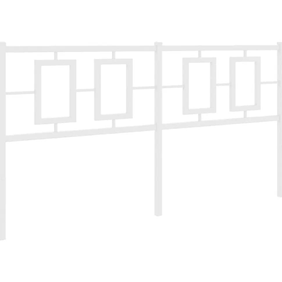 Tête de lit de remplacement métal blanc 150 cm vidaXL