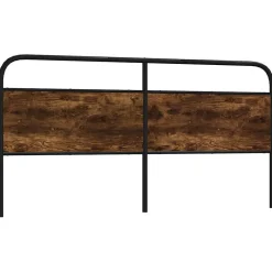 Tête de lit de remplacement chêne fumé 200 cm acier et bois d'ingénierie vidaXL