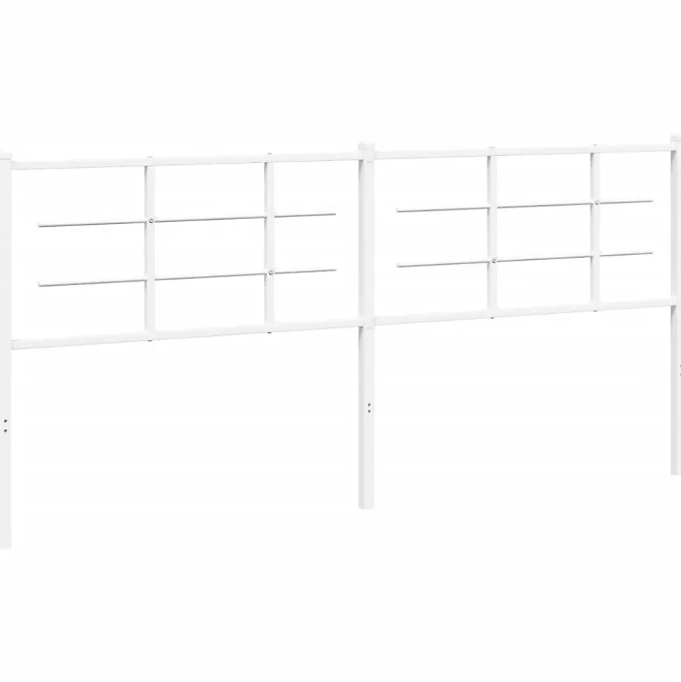 Tête de lit de remplacement métal blanc 193 cm vidaXL