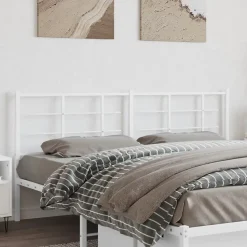 Tête de lit de remplacement métal blanc 193 cm vidaXL