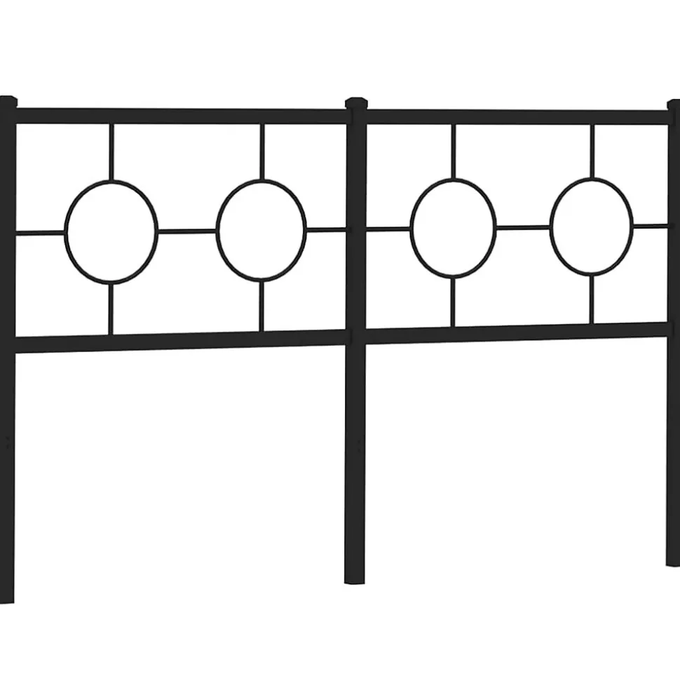 Tête de lit de remplacement métal noir 150 cm vidaXL