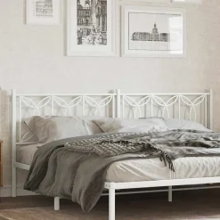 Tête de lit de remplacement métal blanc 200 cm vidaXL