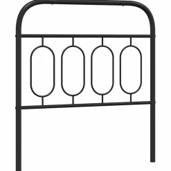 Tête de lit de remplacement métal noir 90 cm vidaXL
