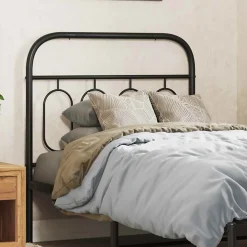Tête de lit de remplacement métal noir 90 cm vidaXL