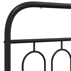 Tête de lit de remplacement métal noir 90 cm vidaXL