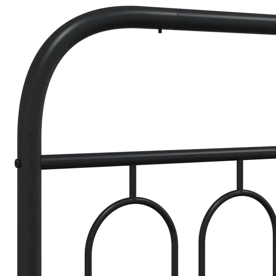 Tête de lit de remplacement métal noir 90 cm vidaXL