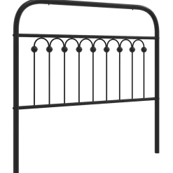 Tête de lit de remplacement métal noir 100 cm vidaXL
