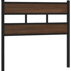 Tête de lit de remplacement chêne marron 100 cm acier et bois d'ingénierie vidaXL