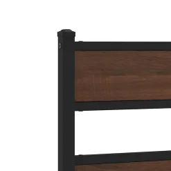 Tête de lit de remplacement chêne marron 100 cm acier et bois d'ingénierie vidaXL