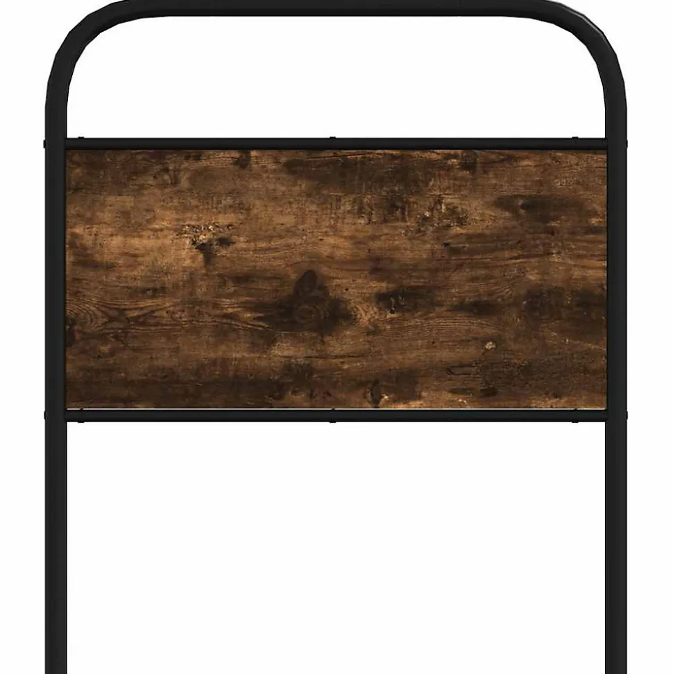 Tête de lit de remplacement chêne fumé 80 cm acier et bois d'ingénierie vidaXL