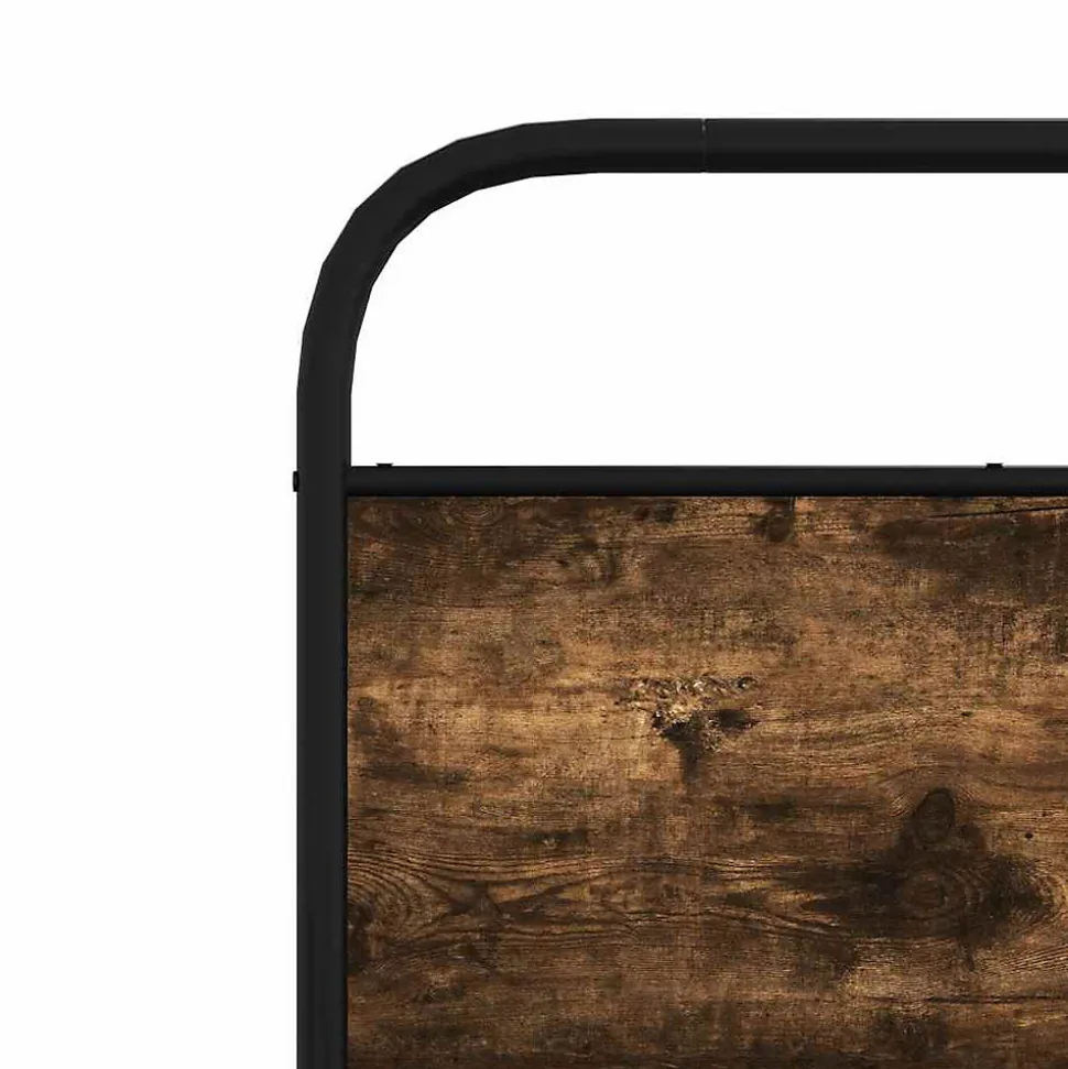 Tête de lit de remplacement chêne fumé 80 cm acier et bois d'ingénierie vidaXL