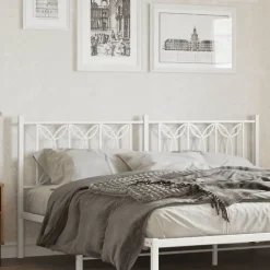 Tête de lit de remplacement métal blanc 180 cm vidaXL