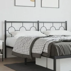 Tête de lit de remplacement métal noir 180 cm vidaXL