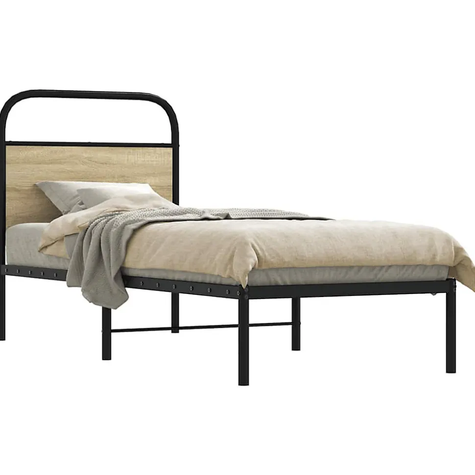 Tête de lit de remplacement chêne sonoma 75 cm acier et bois d'ingénierie vidaXL