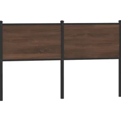 Tête de lit de remplacement chêne marron 150 cm bois d'ingénierie et acier vidaXL