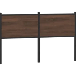 Tête de lit de remplacement chêne marron 150 cm bois d'ingénierie et acier vidaXL