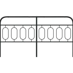 Tête de lit de remplacement métal noir 193 cm vidaXL