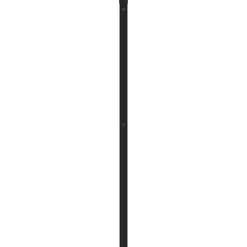 Tête de lit de remplacement métal noir 200 cm vidaXL