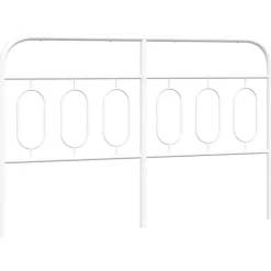 Tête de lit de remplacement métal blanc 150 cm vidaXL