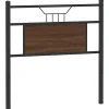 Tête de lit de remplacement chêne marron 80 cm bois d'ingénierie et acier vidaXL